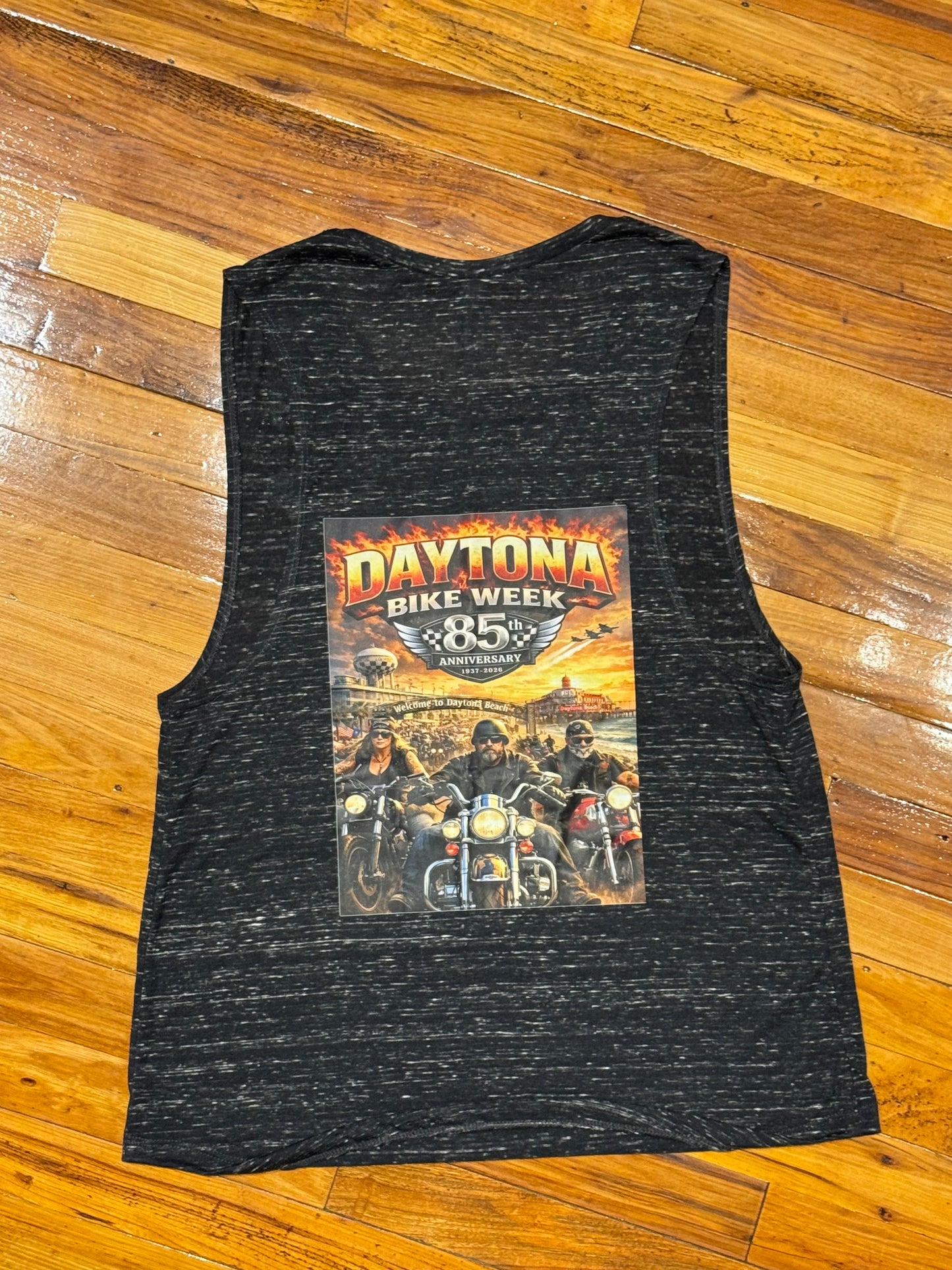 Daytona Bike Week 85th Anniversary Tank Top - Black Heather