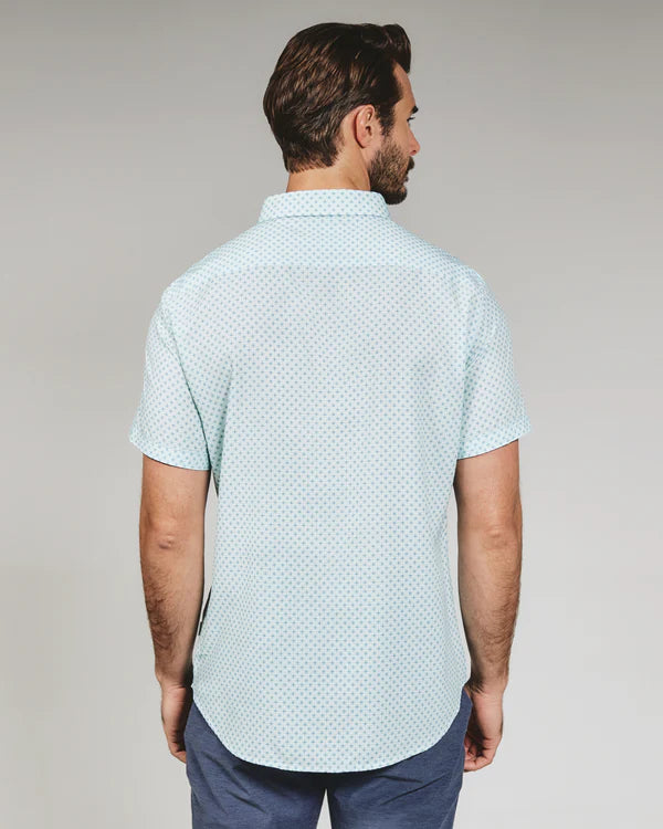 7 Diamonds Orion Short Sleeve Shirt Seafoam